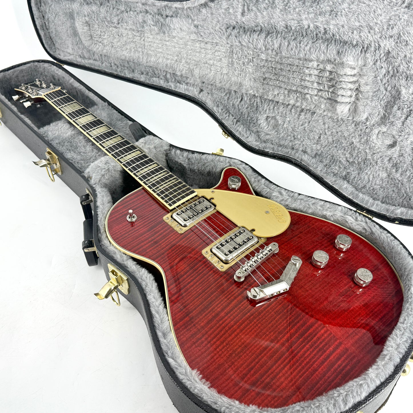 2018 Gretsch G6228FM Players Edition Jet - Dark Cherry Stain