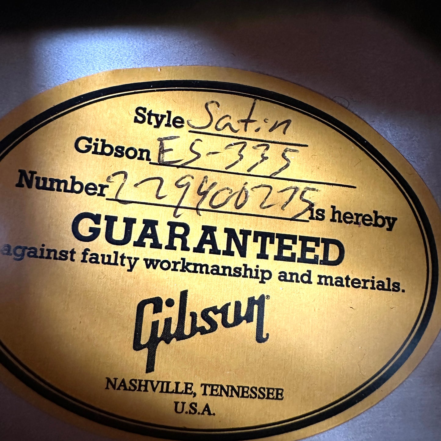 2020 Gibson ES-335 – Satin Cherry