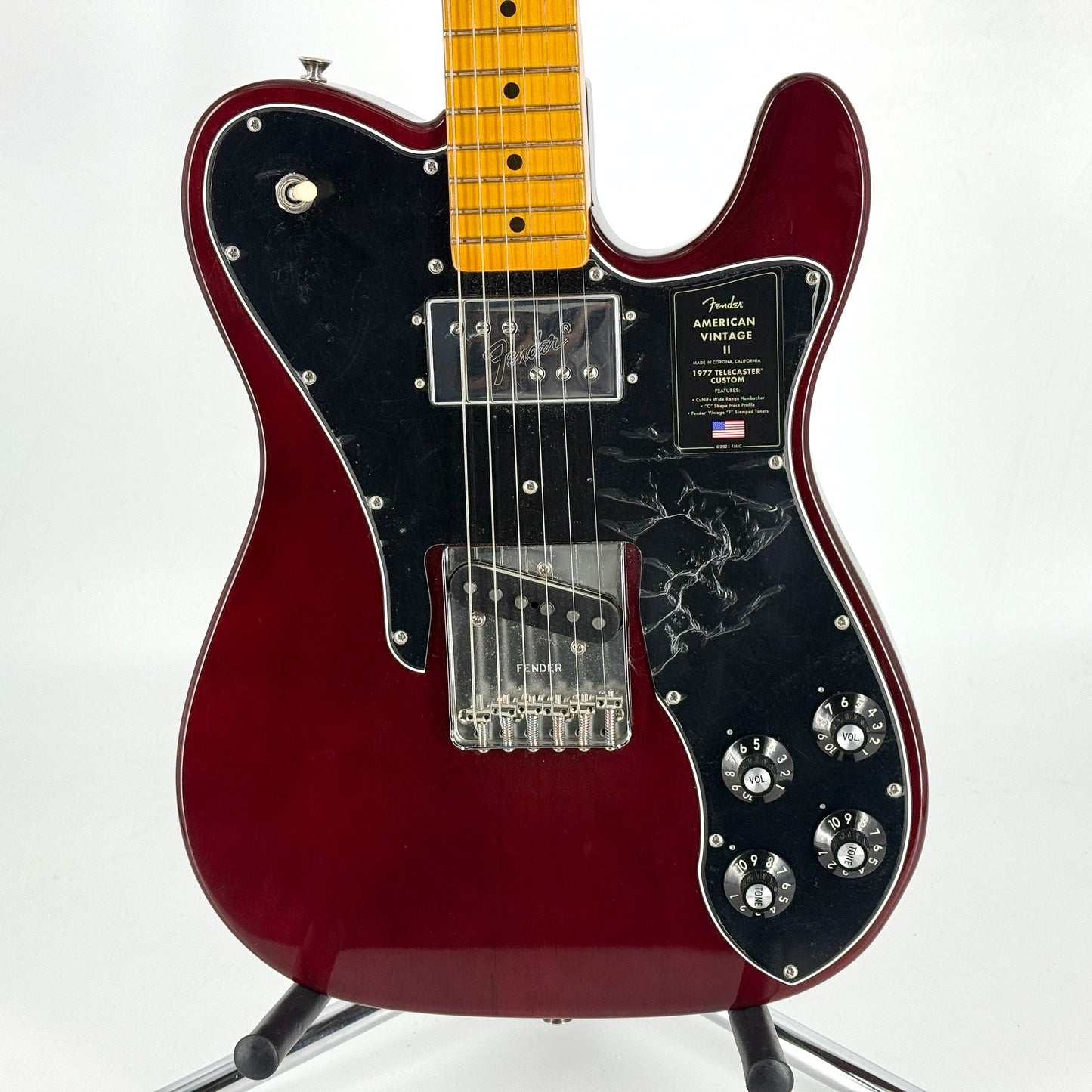 2022 Fender American Vintage II '77 Telecaster Custom - Wine