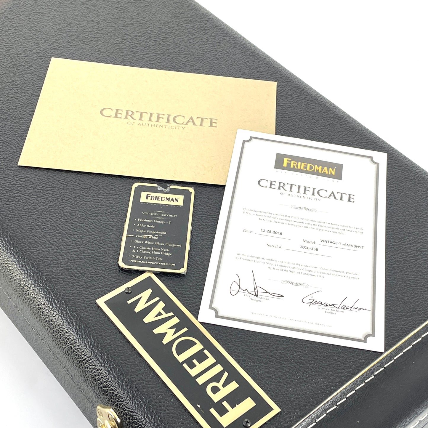 2016 Friedman Vintage T Relic – Vintage White