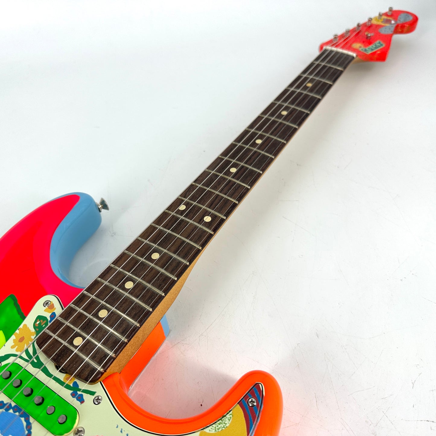 2022 Fender Artist Series George Harrison Rocky Stratocaster - Sonic Blue / Custom Art
