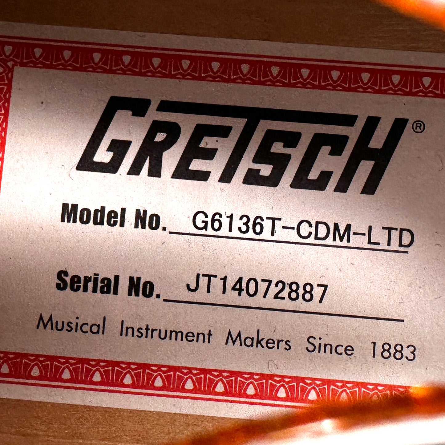 2014 Gretsch Falcon G6136T Limited Edition - Creme de Marine Blue