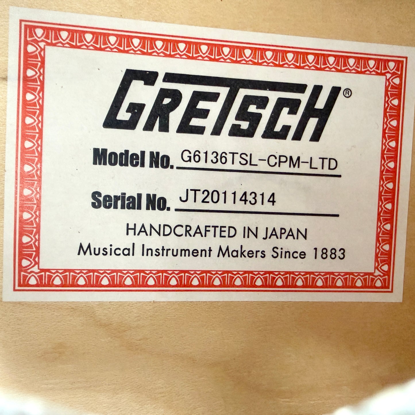 2021 Gretsch Limited Edition Falcon G6136TSL-CPM LTD – 2 Tone Copper / Sahara Metallic