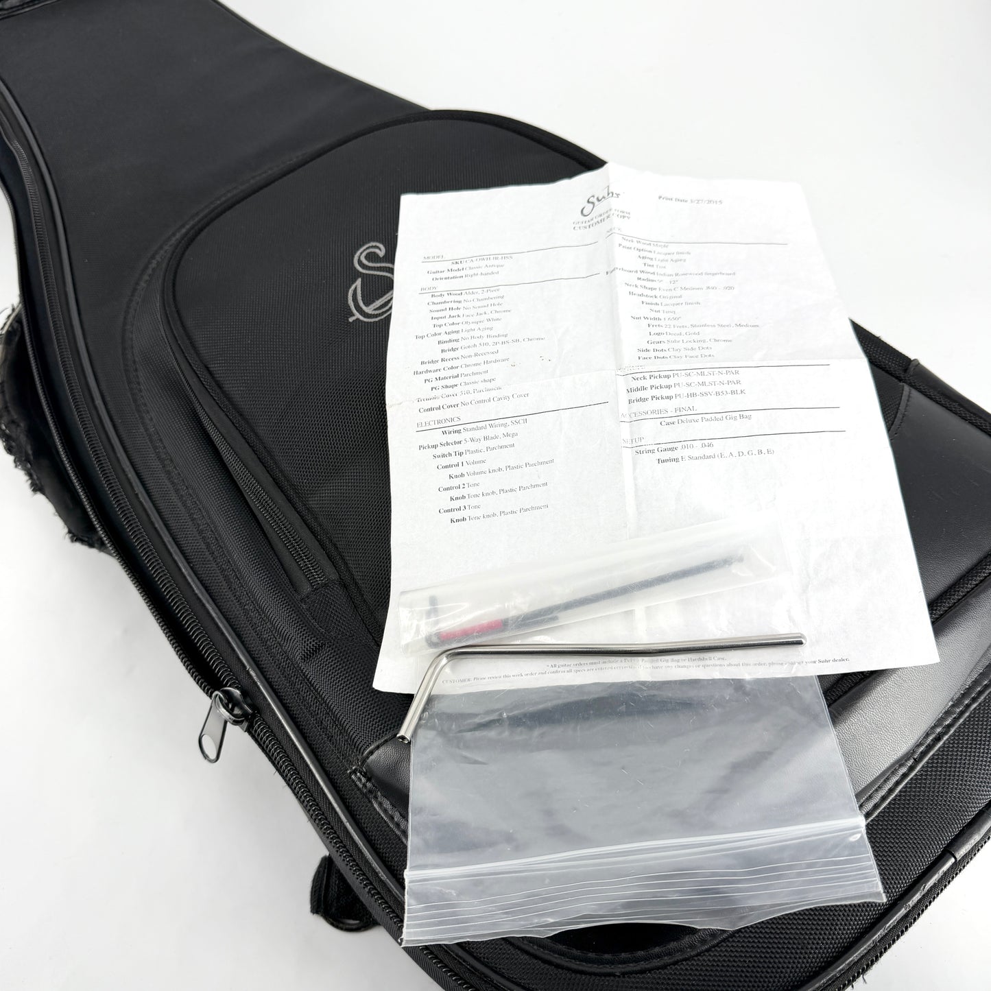 2015 Suhr Classic S Antique HSS - Olympic White