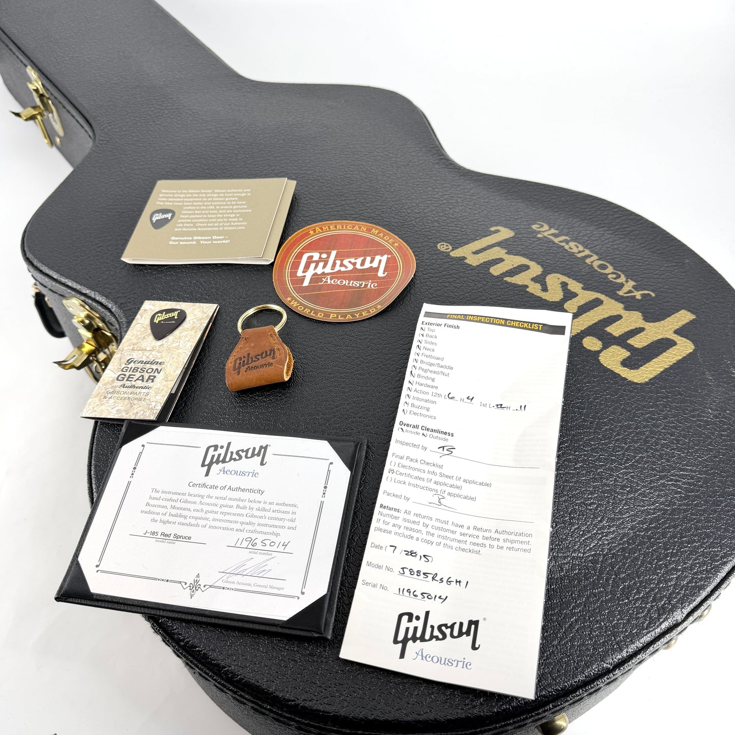 2015 Gibson Custom Shop Limited Edition J-185 Red Spruce - Sunset Burst