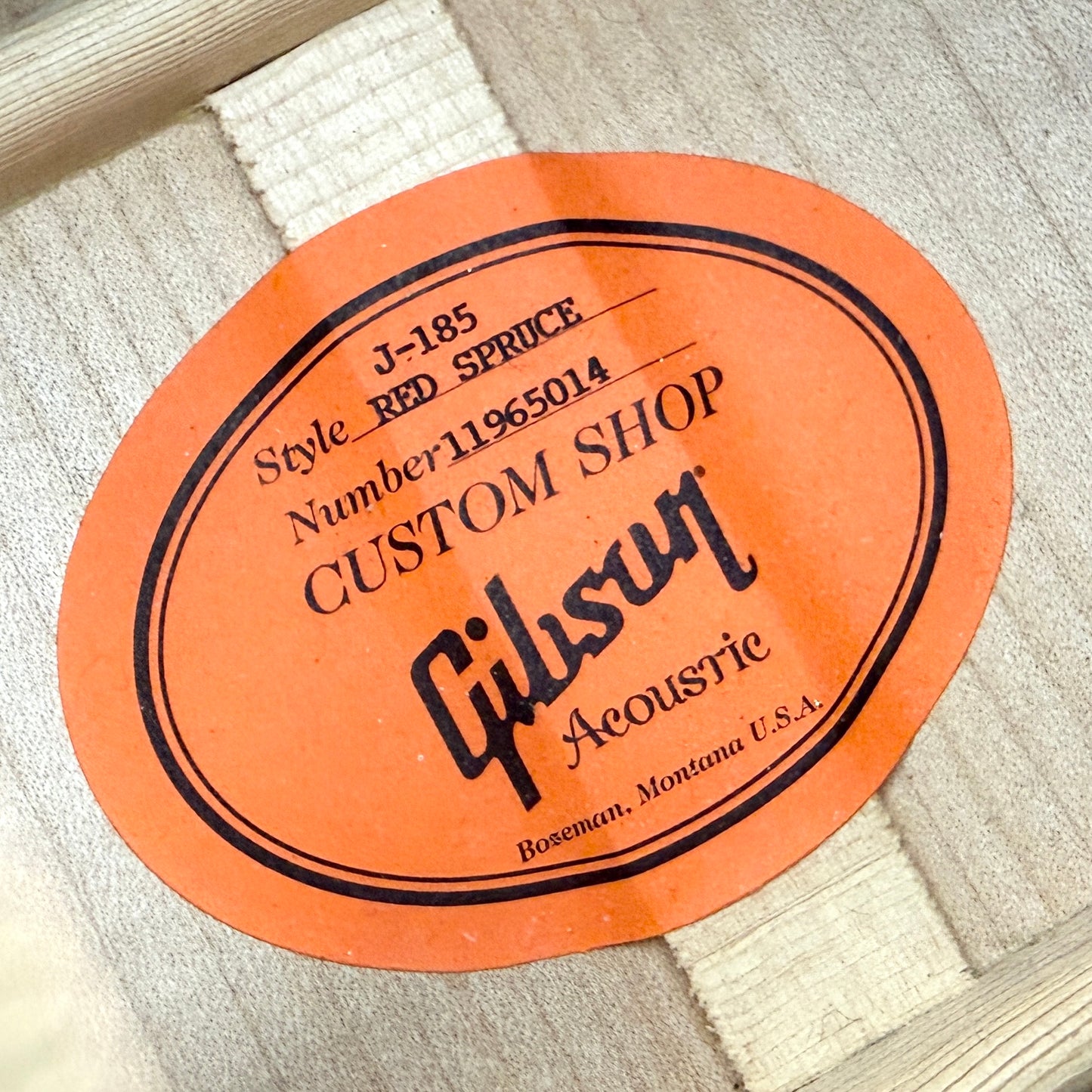 2015 Gibson Custom Shop Limited Edition J-185 Red Spruce - Sunset Burst