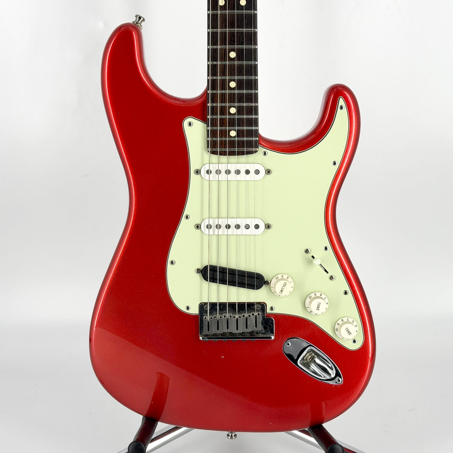 2001 Fender American Series Stratocaster – Chrome Red
