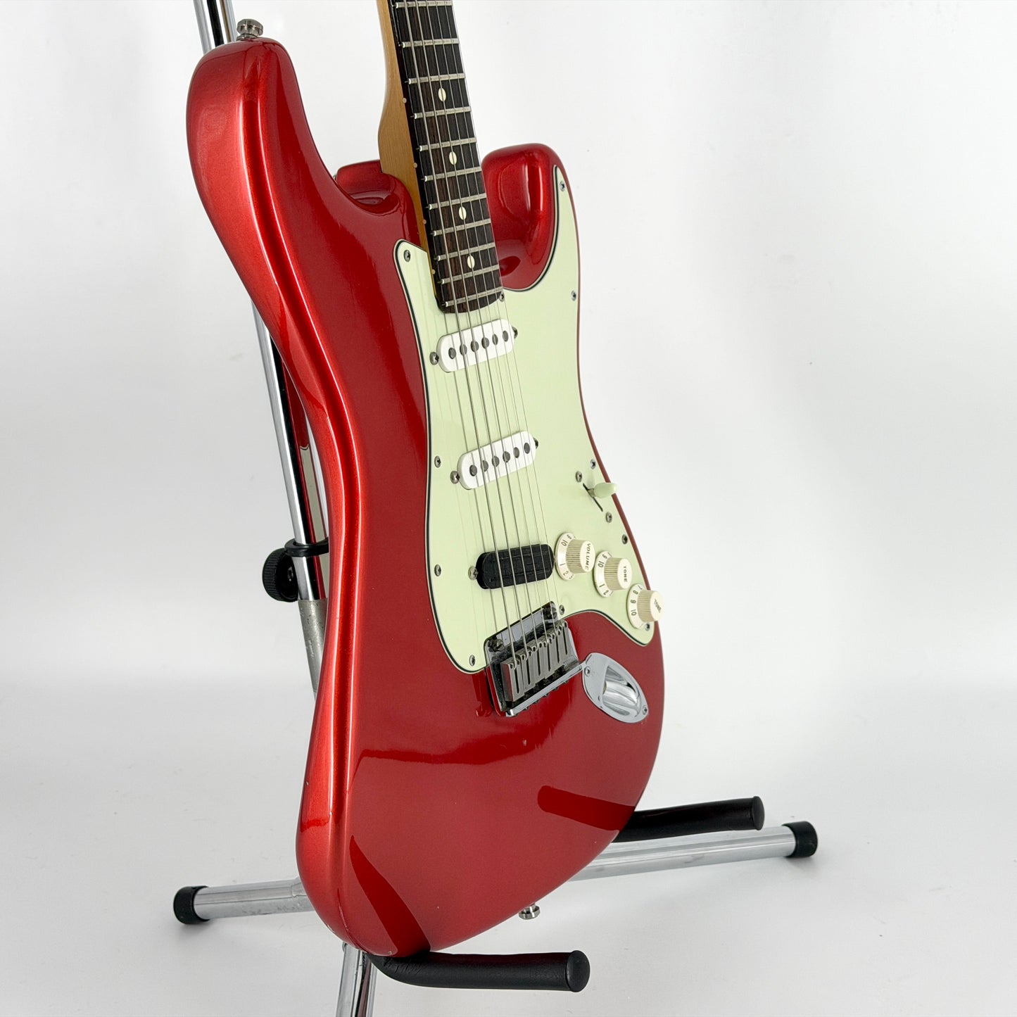 2001 Fender American Series Stratocaster – Chrome Red