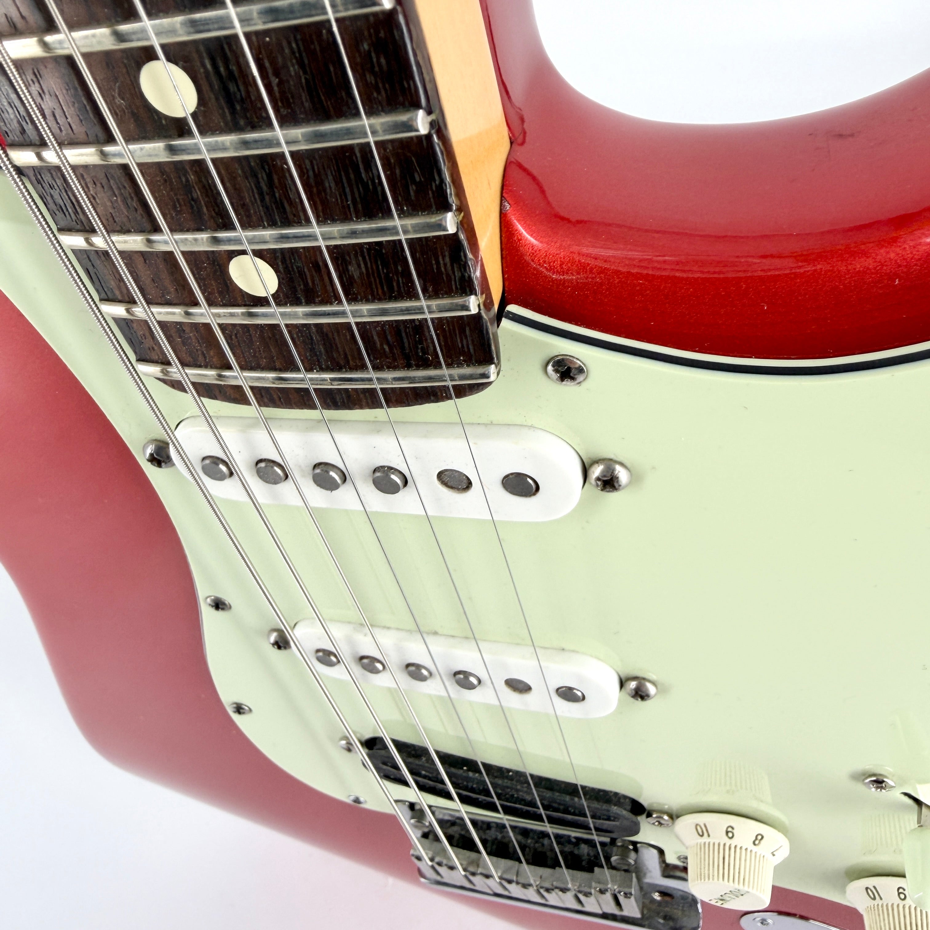 2001 Fender American Series Stratocaster – Chrome Red – Jordan Guitars