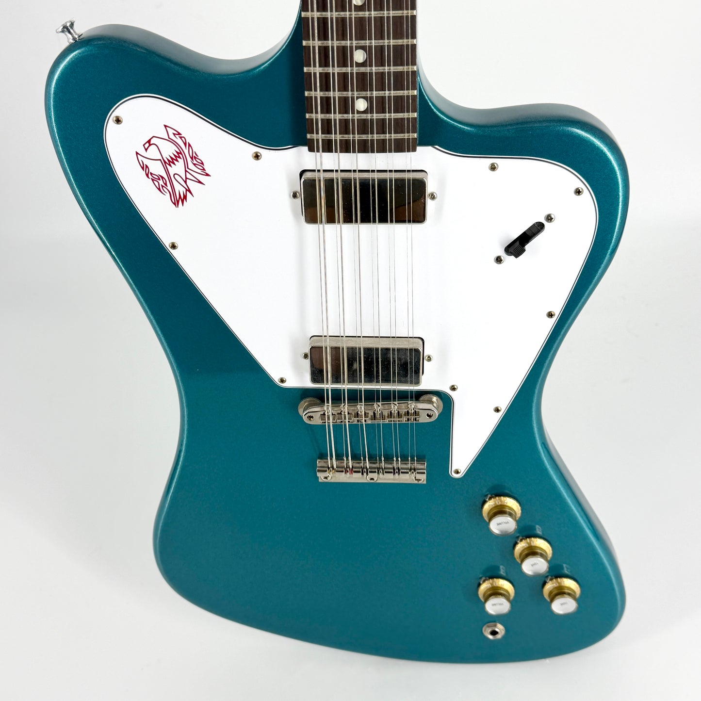 2024 Gibson Custom Shop 1965 Non-Reverse Firebird V 12 String - Aqua Mist