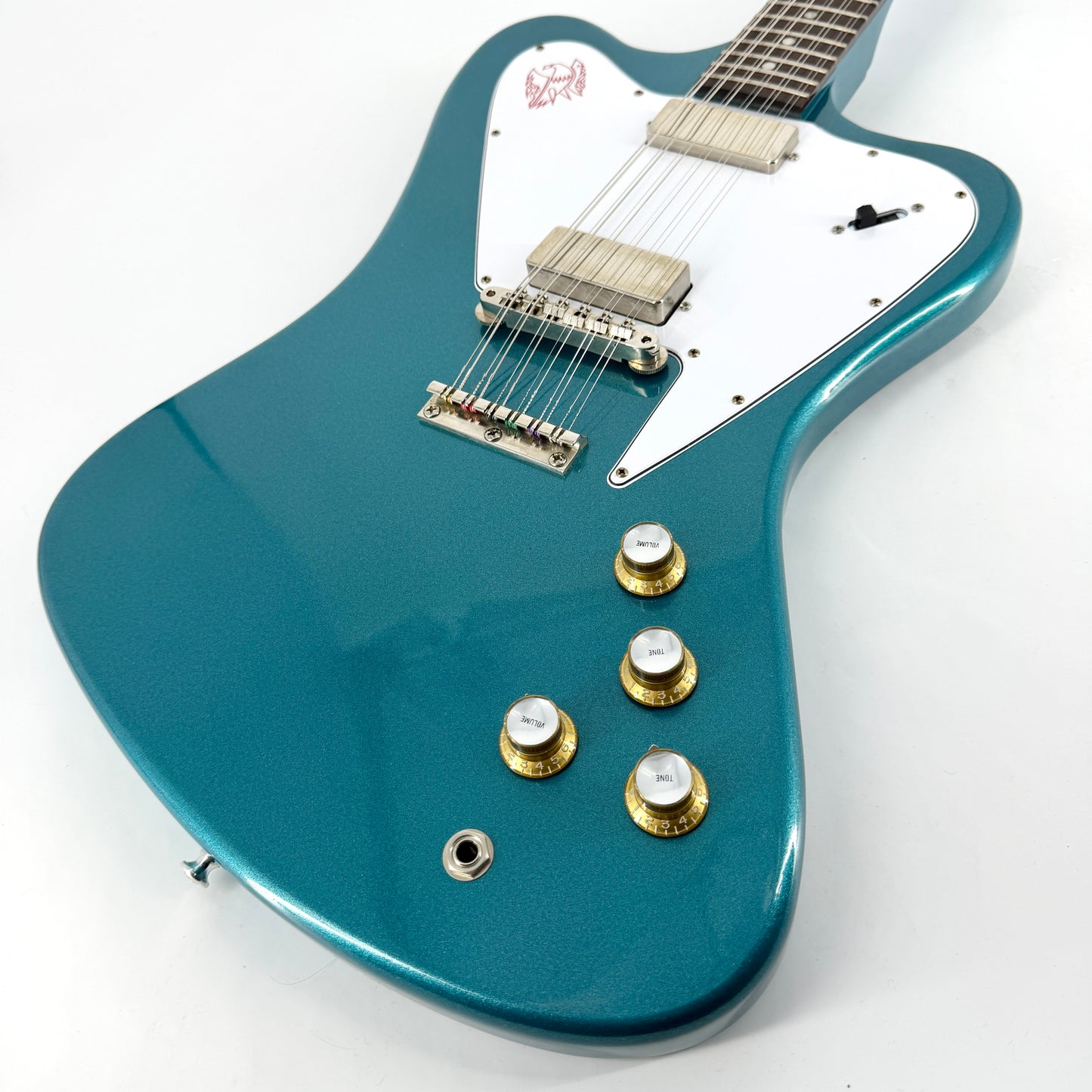 2024 Gibson Custom Shop 1965 Non-Reverse Firebird V 12 String - Aqua Mist