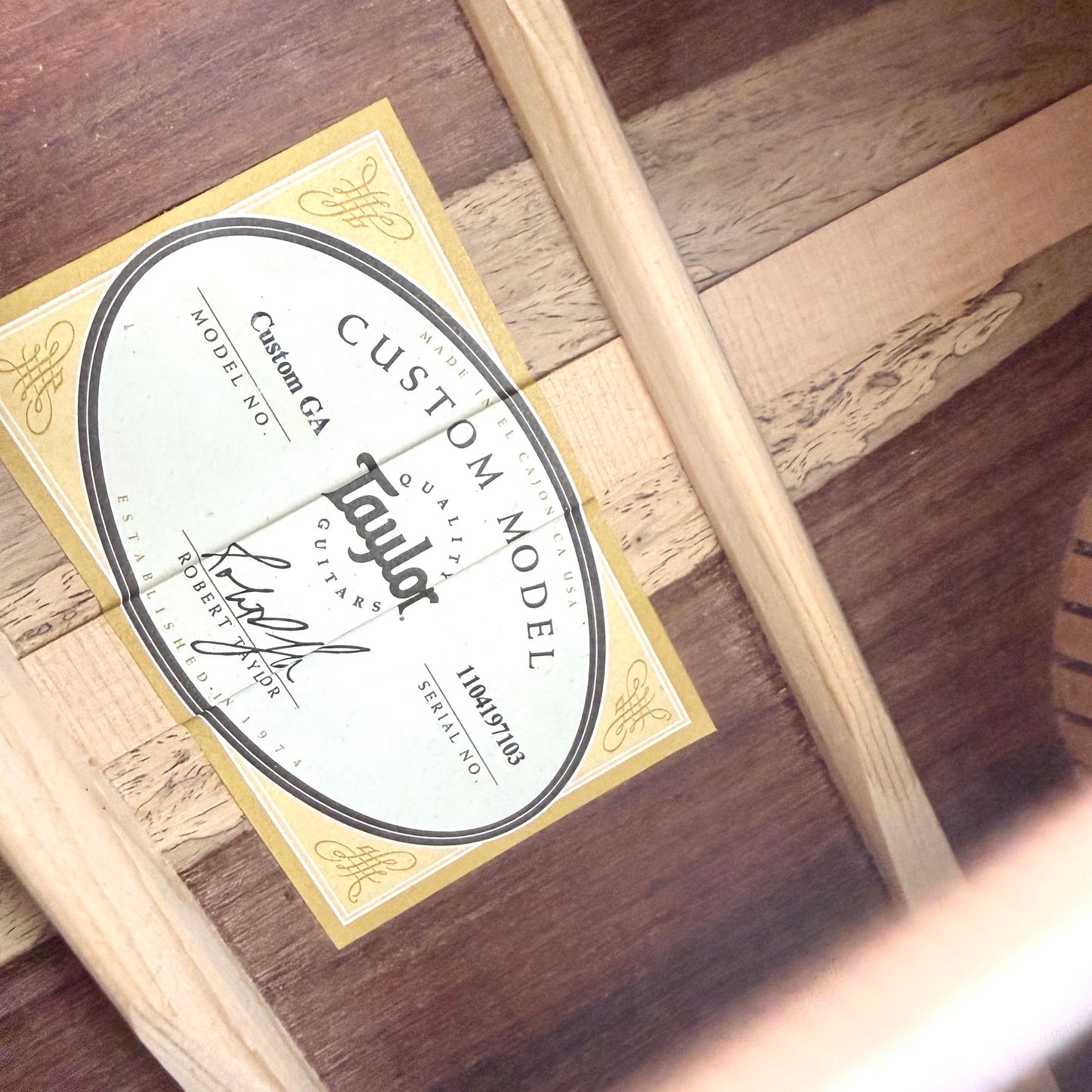2017 Taylor Custom Grand Auditorium - Dark Cedar + Cocobolo