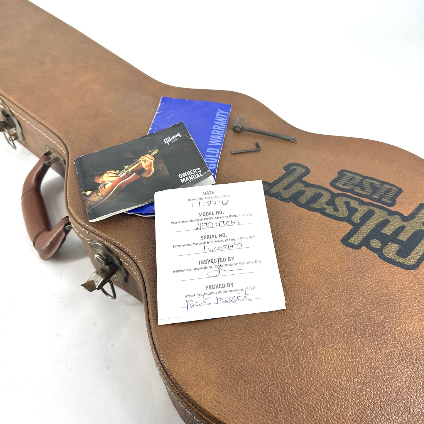 2016 Gibson Les Paul Traditional – Iced Tea