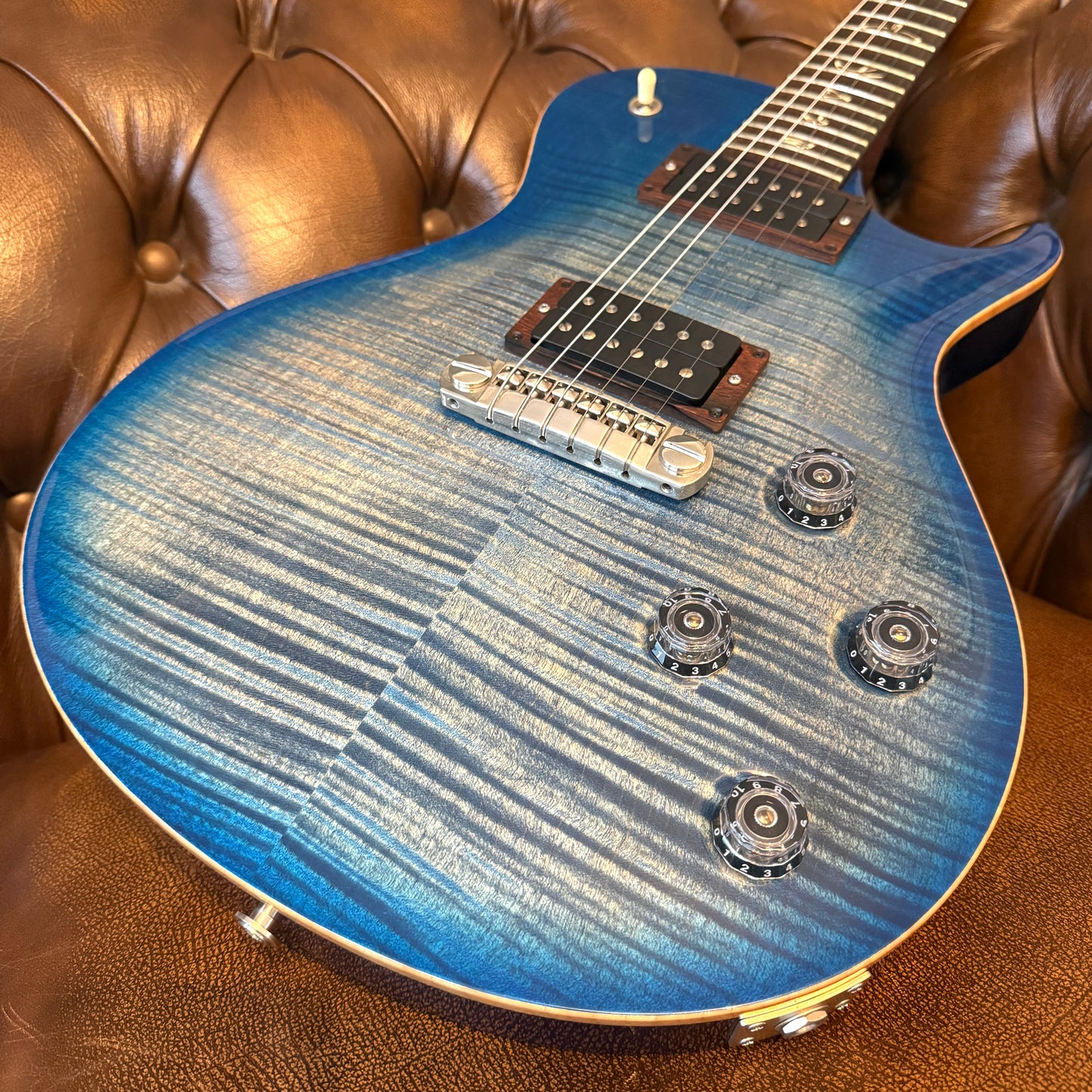 2012 PRS Chris Henderson Signature 10 Top - Faded Blue Burst
