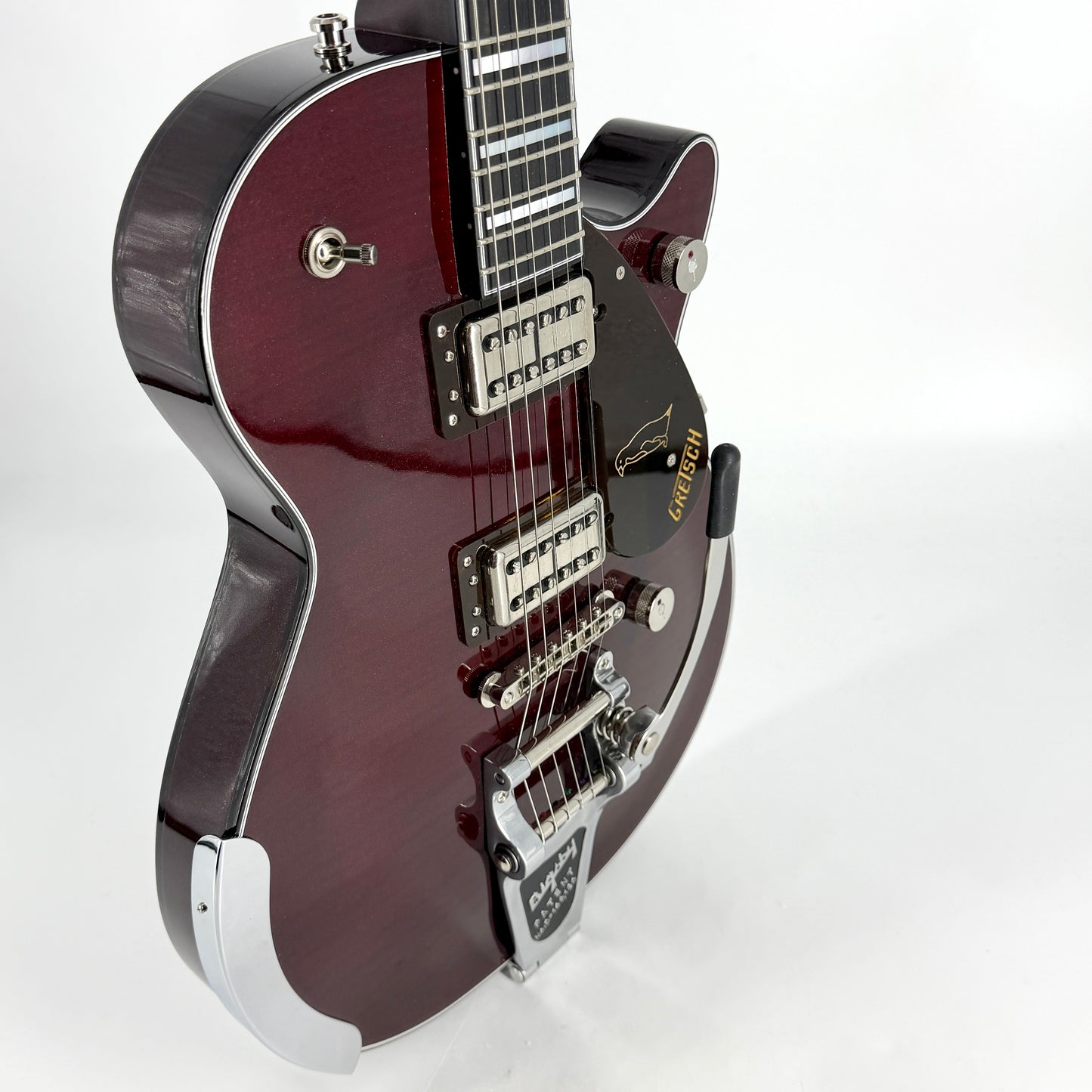 2026 Gretsch Nigel Hendroff Penguin G6134TFM-NH - Dark Cherry Metallic Flame
