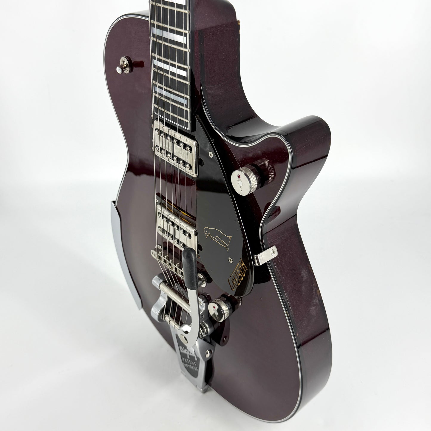 2026 Gretsch Nigel Hendroff Penguin G6134TFM-NH - Dark Cherry Metallic Flame