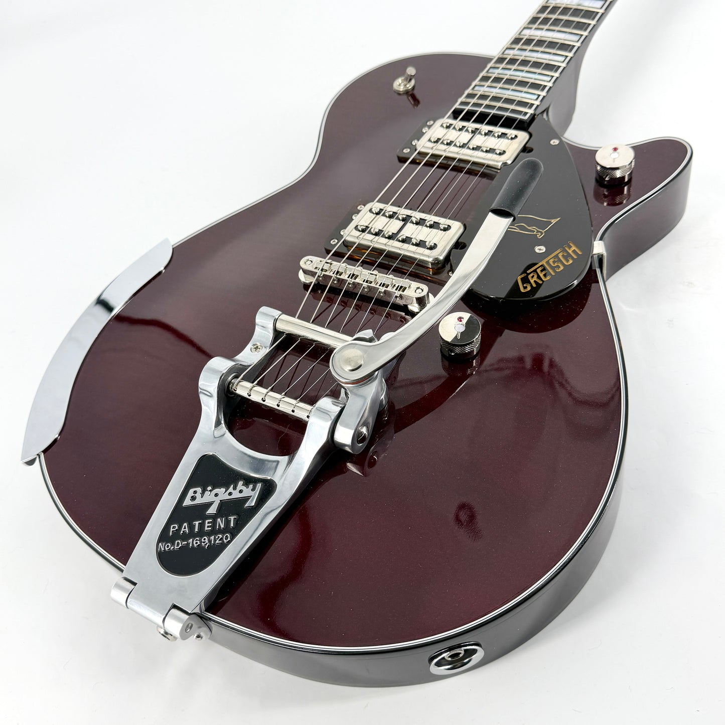 2026 Gretsch Nigel Hendroff Penguin G6134TFM-NH - Dark Cherry Metallic Flame