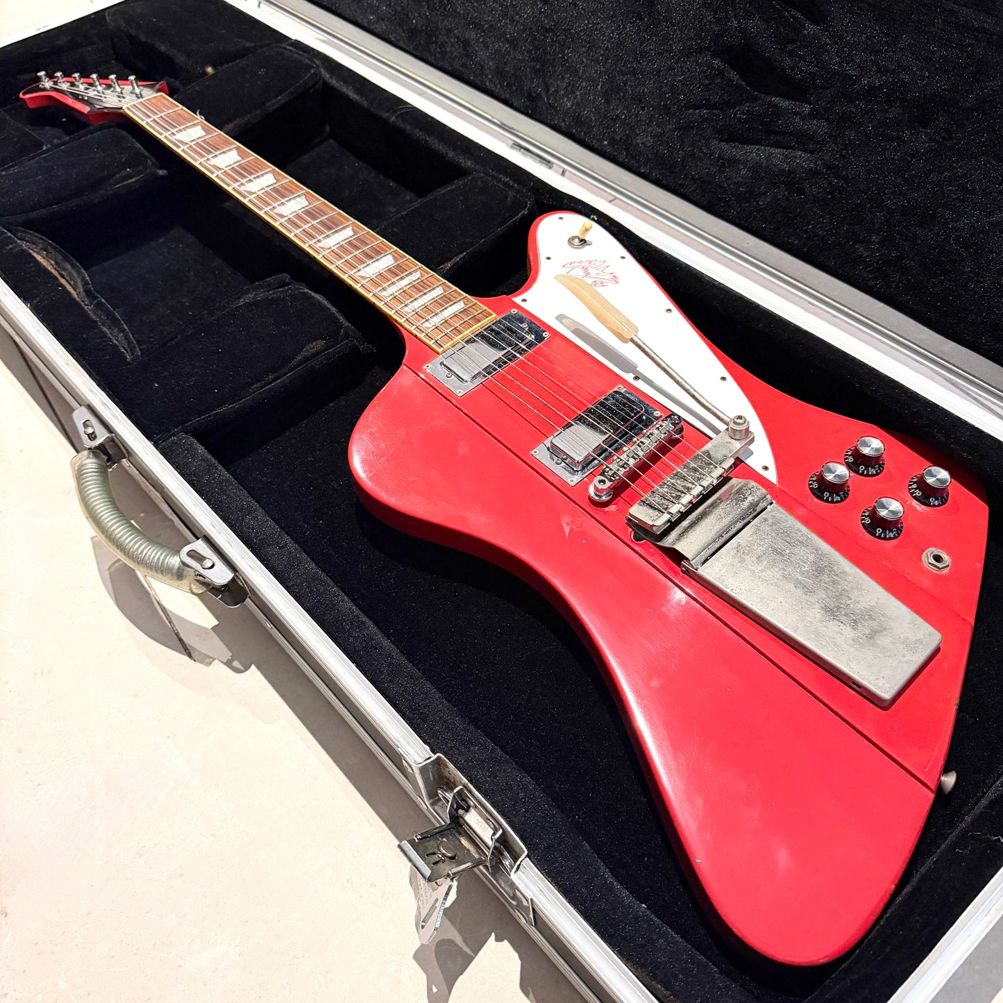 1990 Gibson Firebird V Reissue - Cardinal Red
