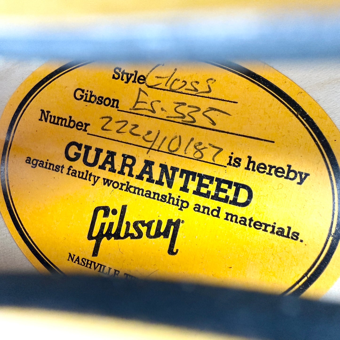 2021 Gibson ES-335 – Vintage Burst