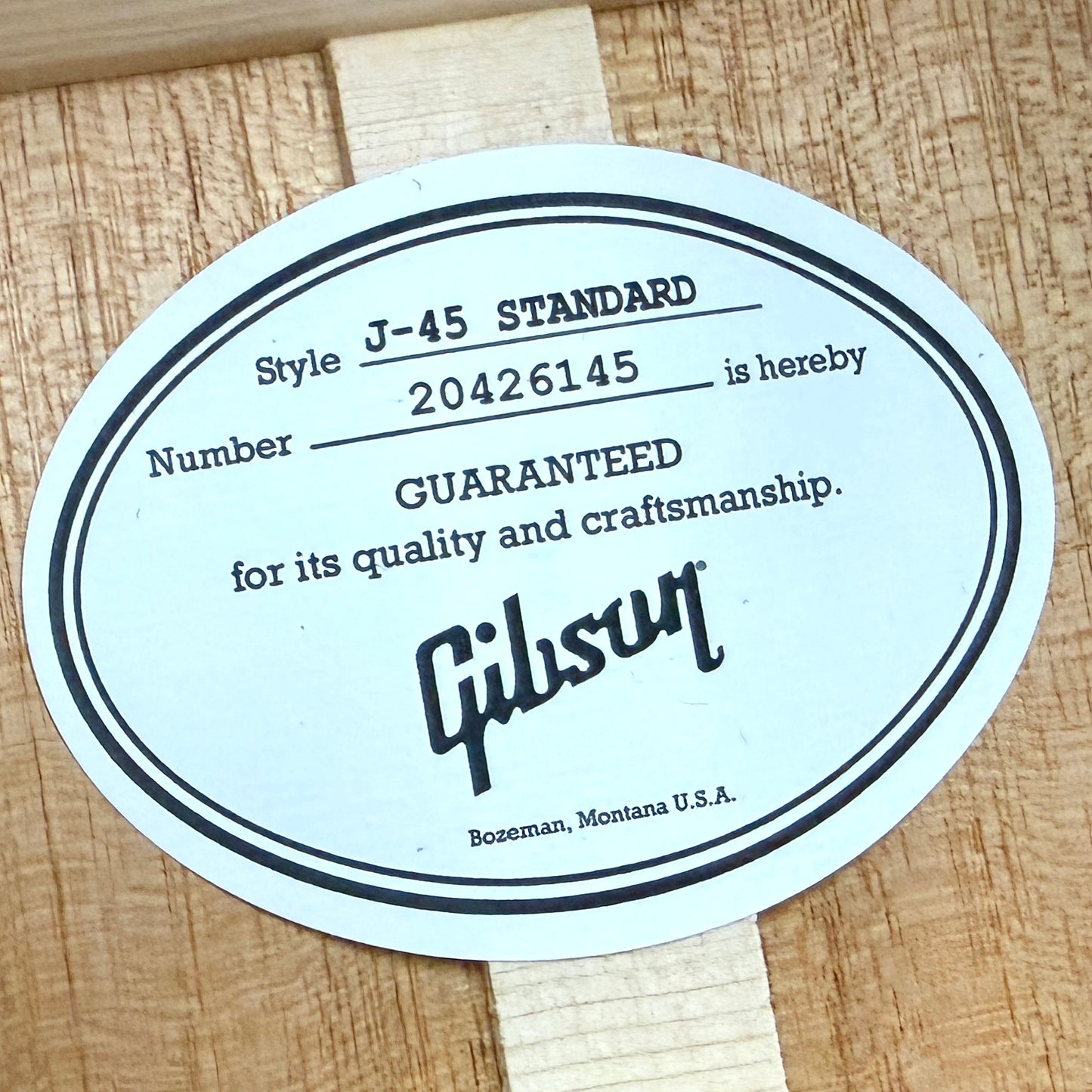 2026 Gibson J-45 Standard – Gold Top