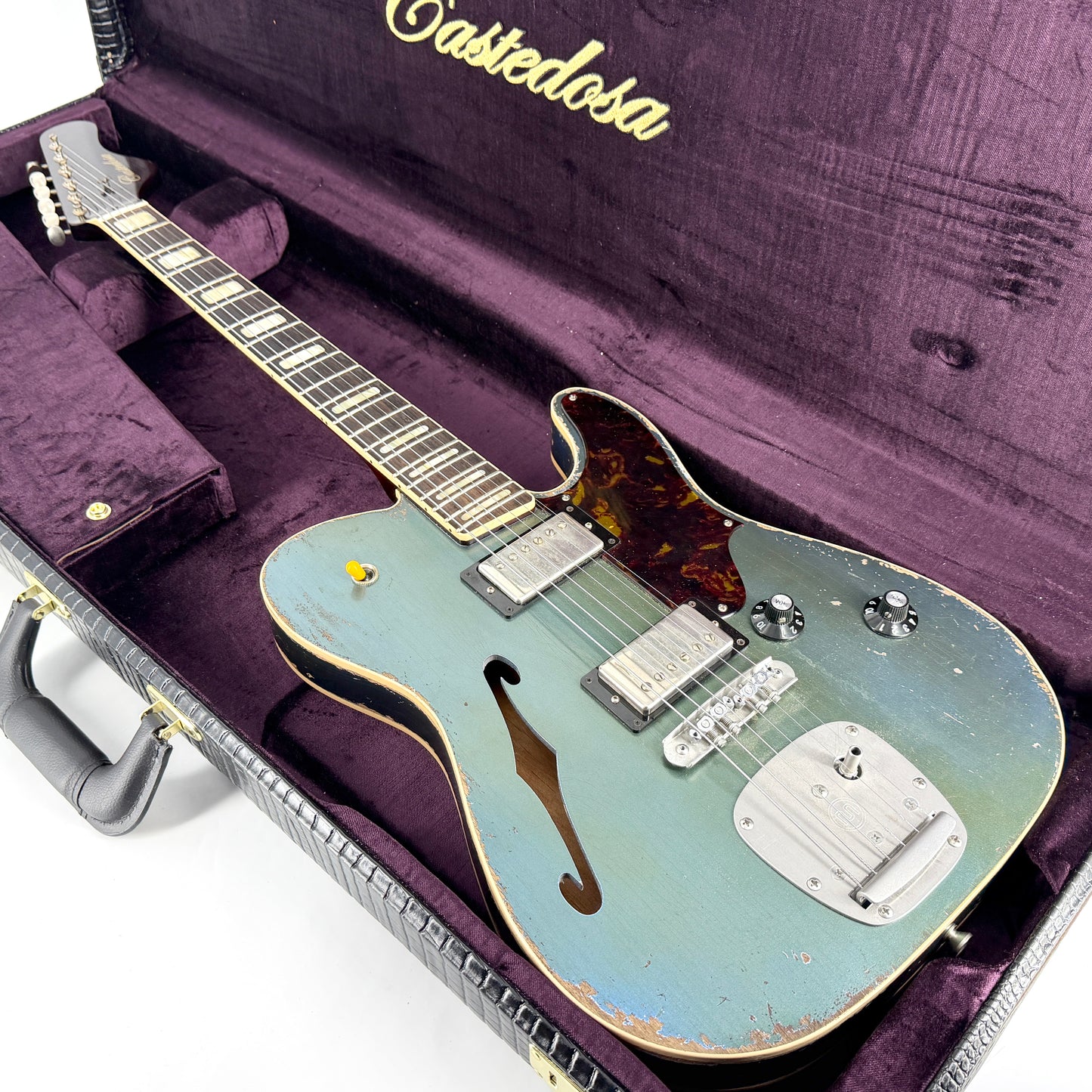 2024 Castedosa Marianna Semi-Hollow Masterbuilt Relic - Aged Lake Placid Blue