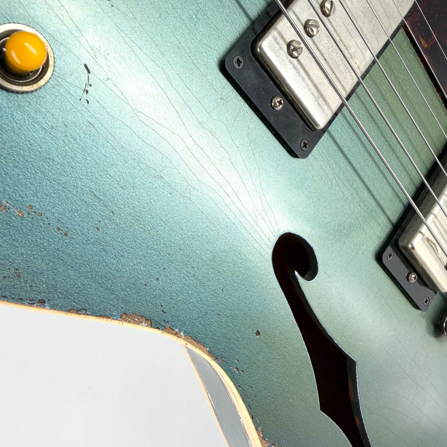 2024 Castedosa Marianna Semi-Hollow Masterbuilt Relic - Aged Lake Placid Blue