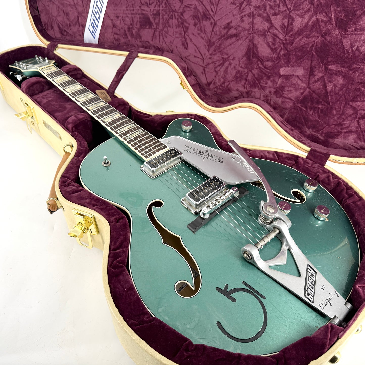 2021 Gretsch Custom Shop G6120 Masterbuilt Stephen Stern - Aged Sherwood Green Metallic