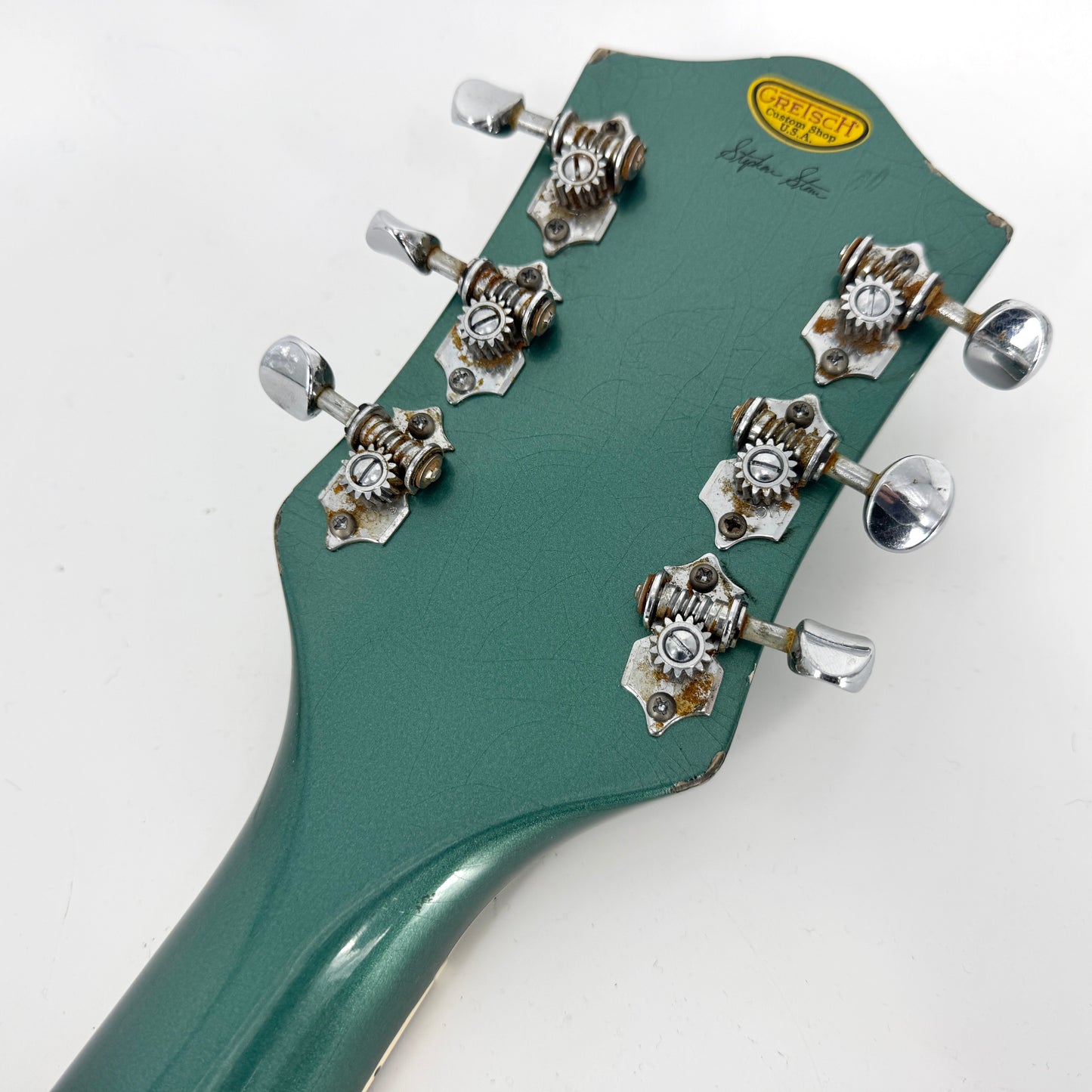 2021 Gretsch Custom Shop G6120 Masterbuilt Stephen Stern - Aged Sherwood Green Metallic