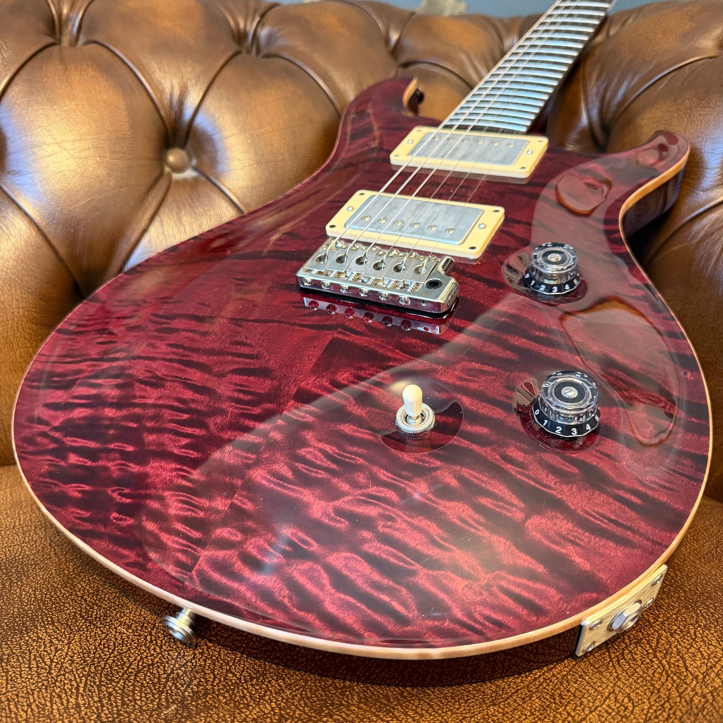 2008 PRS Limited Edition 57/08 Custom 24 10-Top - Cranberry Quilt