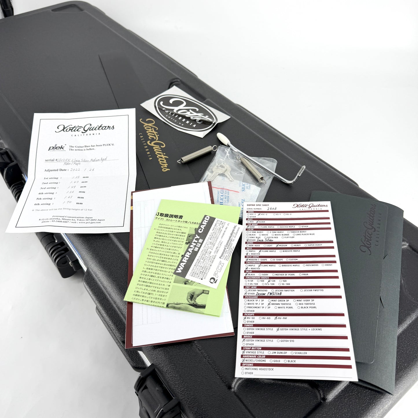 2022 Xotic XSC-2 Medium Aged - Inca Silver