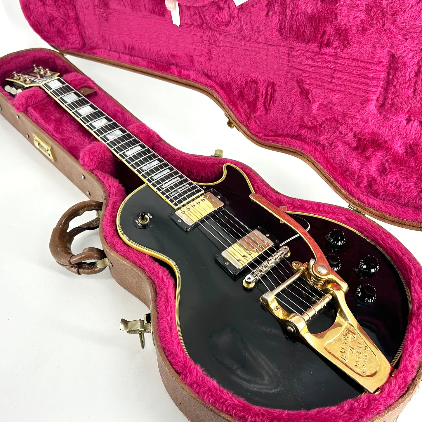 1999 Gibson Custom Shop Historic '57 Les Paul Custom Black Beauty with Bigsby - Ebony