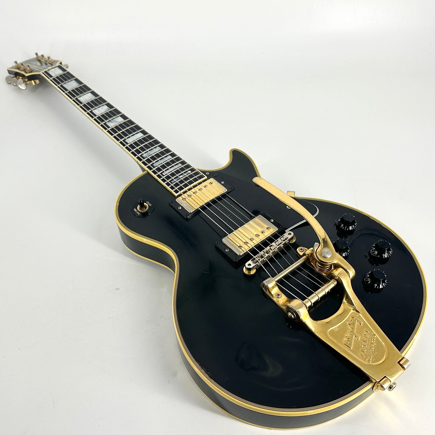 1999 Gibson Custom Shop Historic '57 Les Paul Custom Black Beauty with Bigsby - Ebony