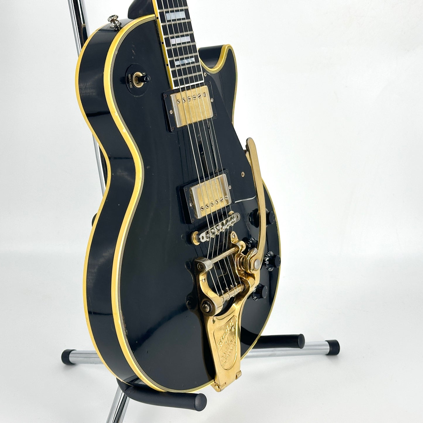 1999 Gibson Custom Shop Historic '57 Les Paul Custom Black Beauty with Bigsby - Ebony