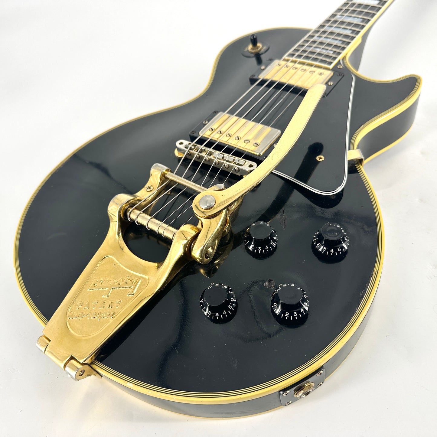 1999 Gibson Custom Shop Historic '57 Les Paul Custom Black Beauty with Bigsby - Ebony