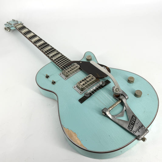 2023 Gretsch Custom Shop Masterbuilt Chad Henrichsen G6128-CS Duo Jet Heavy Relic - Motor City Blue