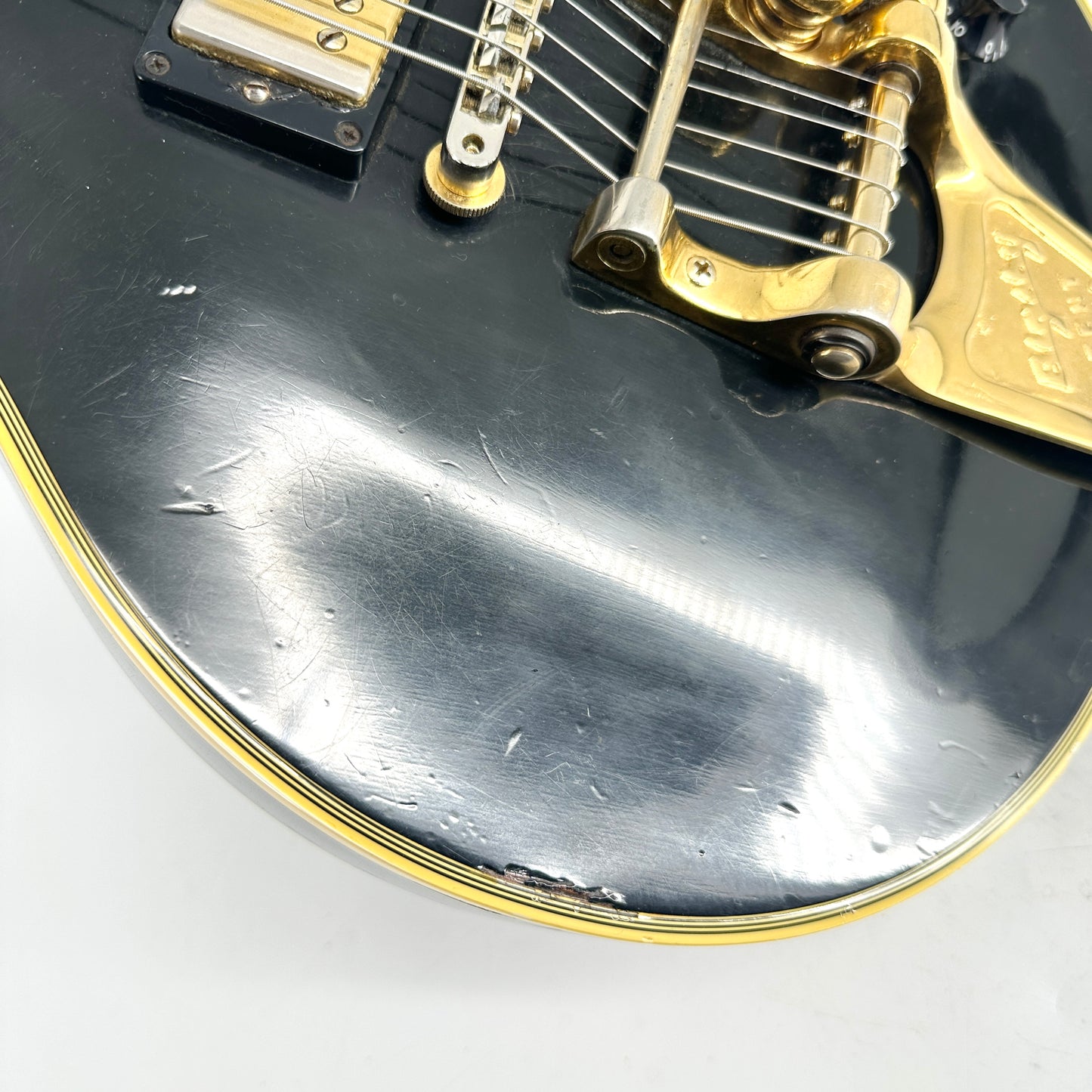 1999 Gibson Custom Shop Historic '57 Les Paul Custom Black Beauty with Bigsby - Ebony