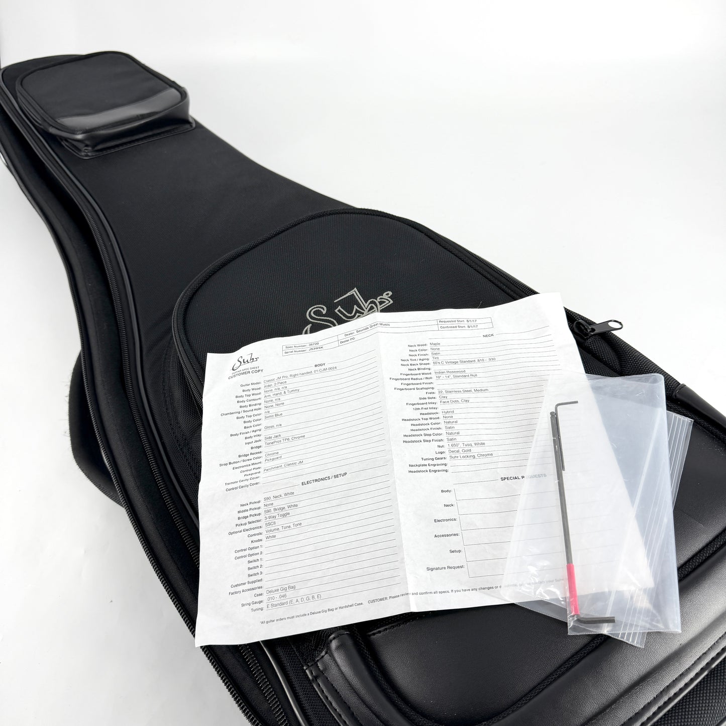 2017 Suhr Classic JM Pro – Sonic Blue