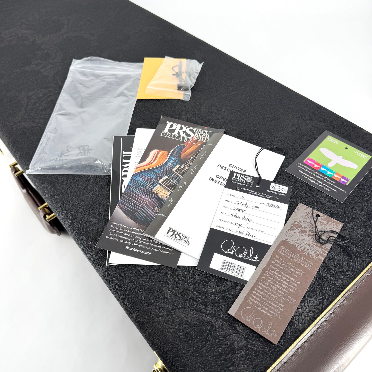 2021 PRS Wood Library McCarty 594 Brazilian - Champagne Gold Metallic