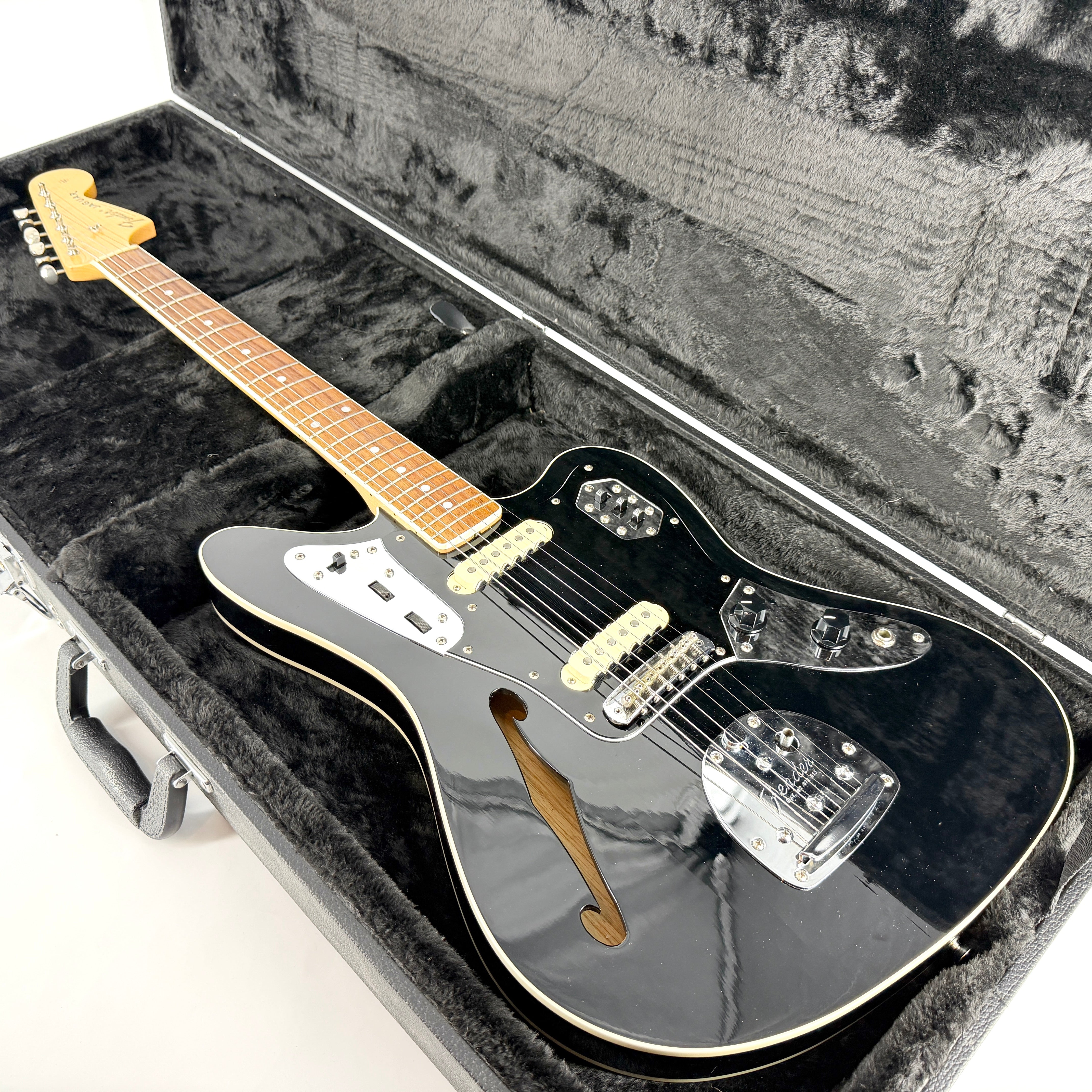 2012 Fender Japan Limited Edition Thinline Jaguar – Black – Jordan
