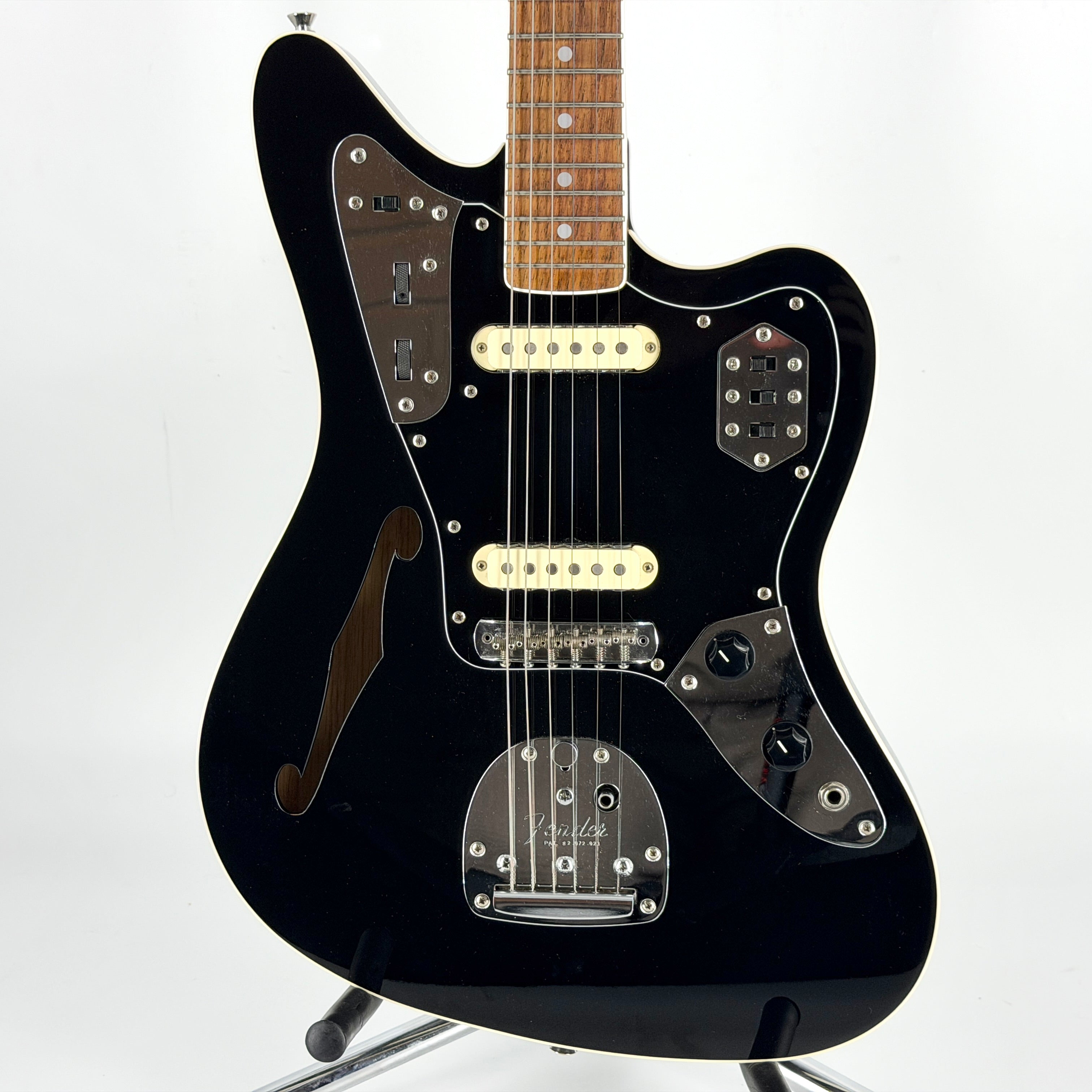 2012 Fender Japan Limited Edition Thinline Jaguar – Black – Jordan