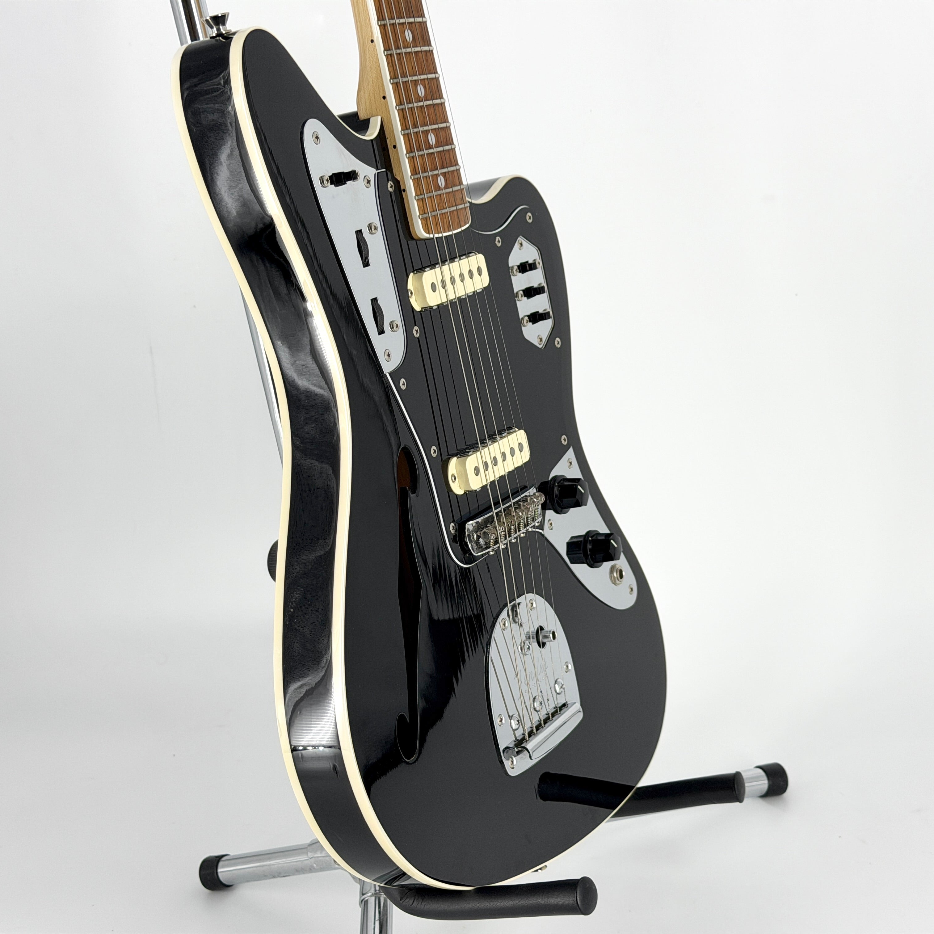 2012 Fender Japan Limited Edition Thinline Jaguar – Black – Jordan