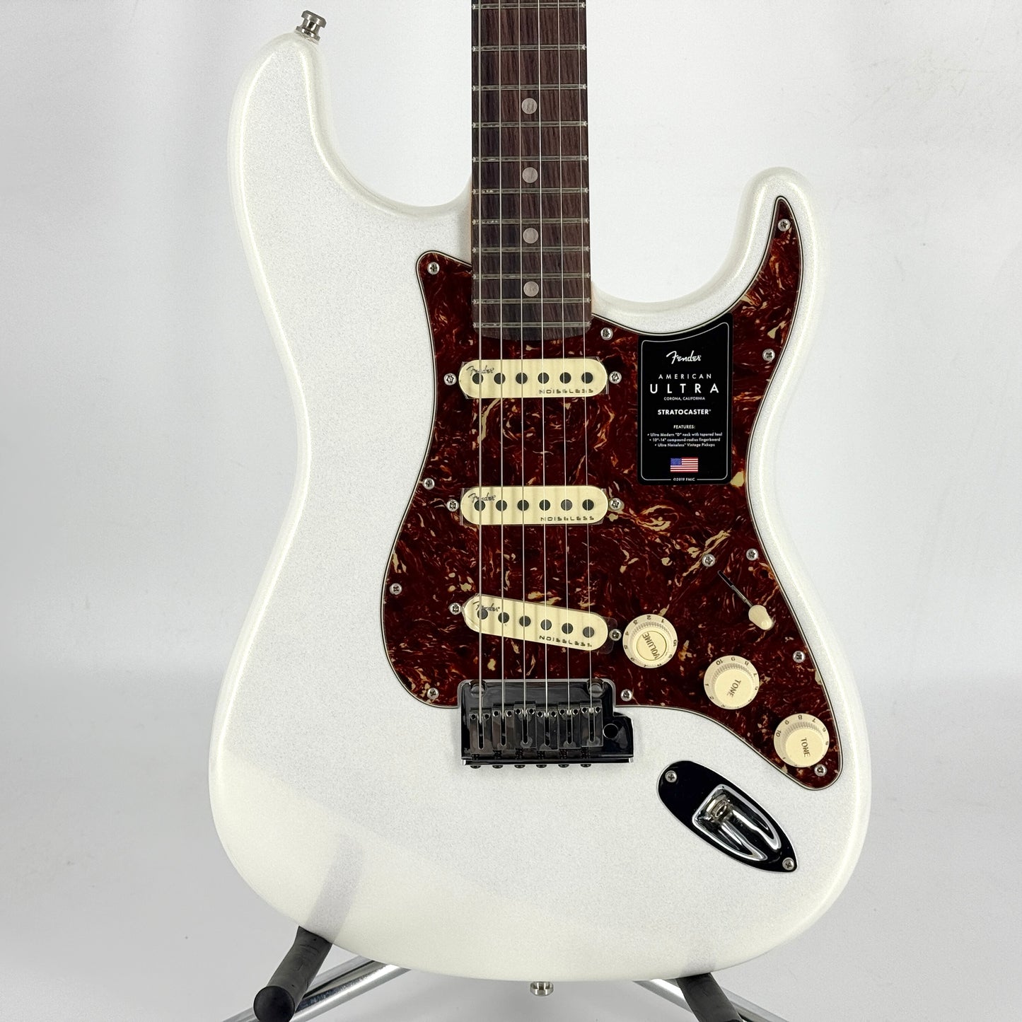 2021 Fender American Ultra Stratocaster – Arctic Pearl