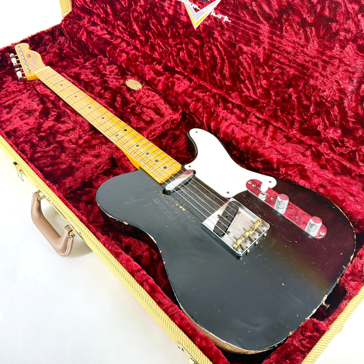 2019 Fender Custom Shop Limited Roasted Pine Double Esquire Relic – Black