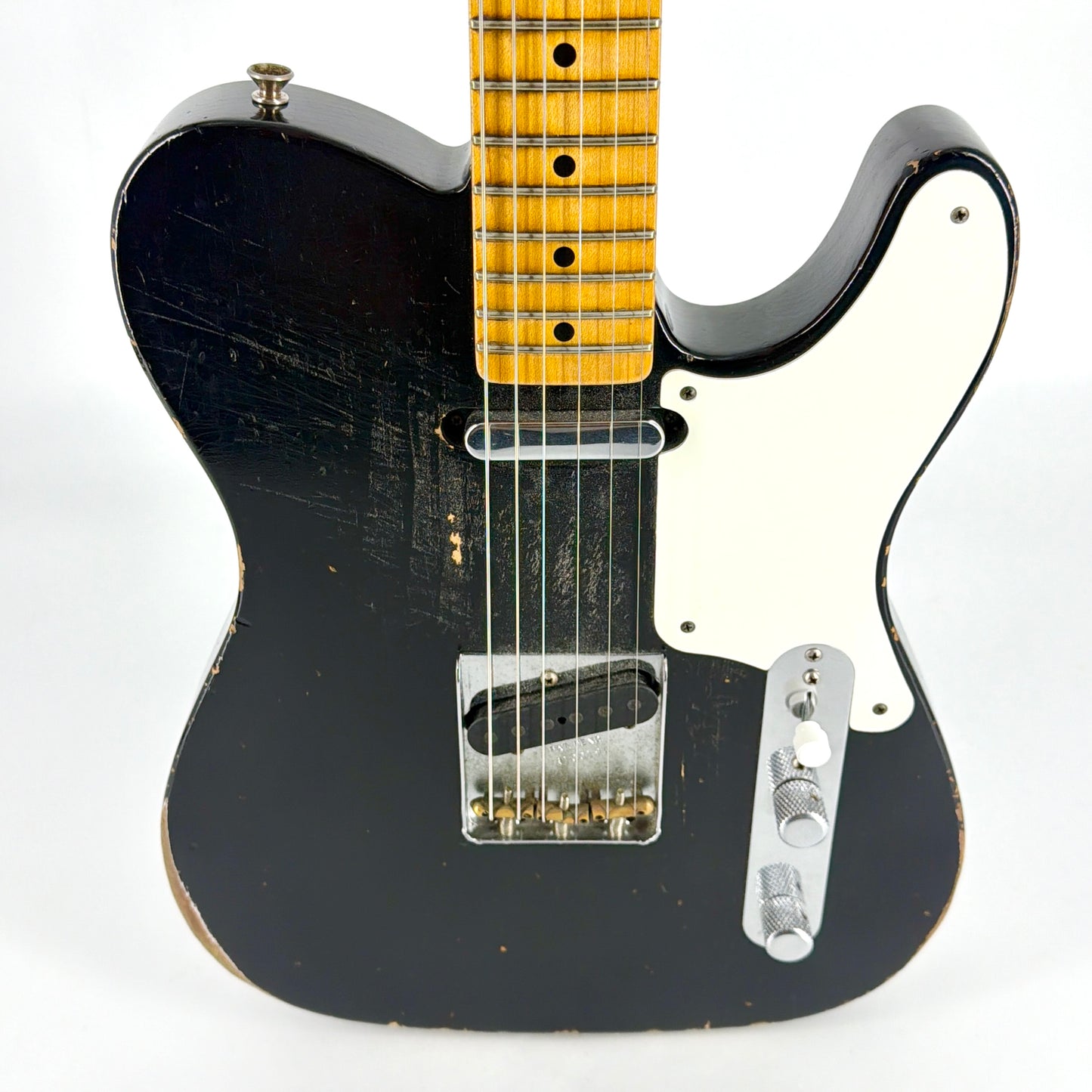 2019 Fender Custom Shop Limited Roasted Pine Double Esquire Relic – Black