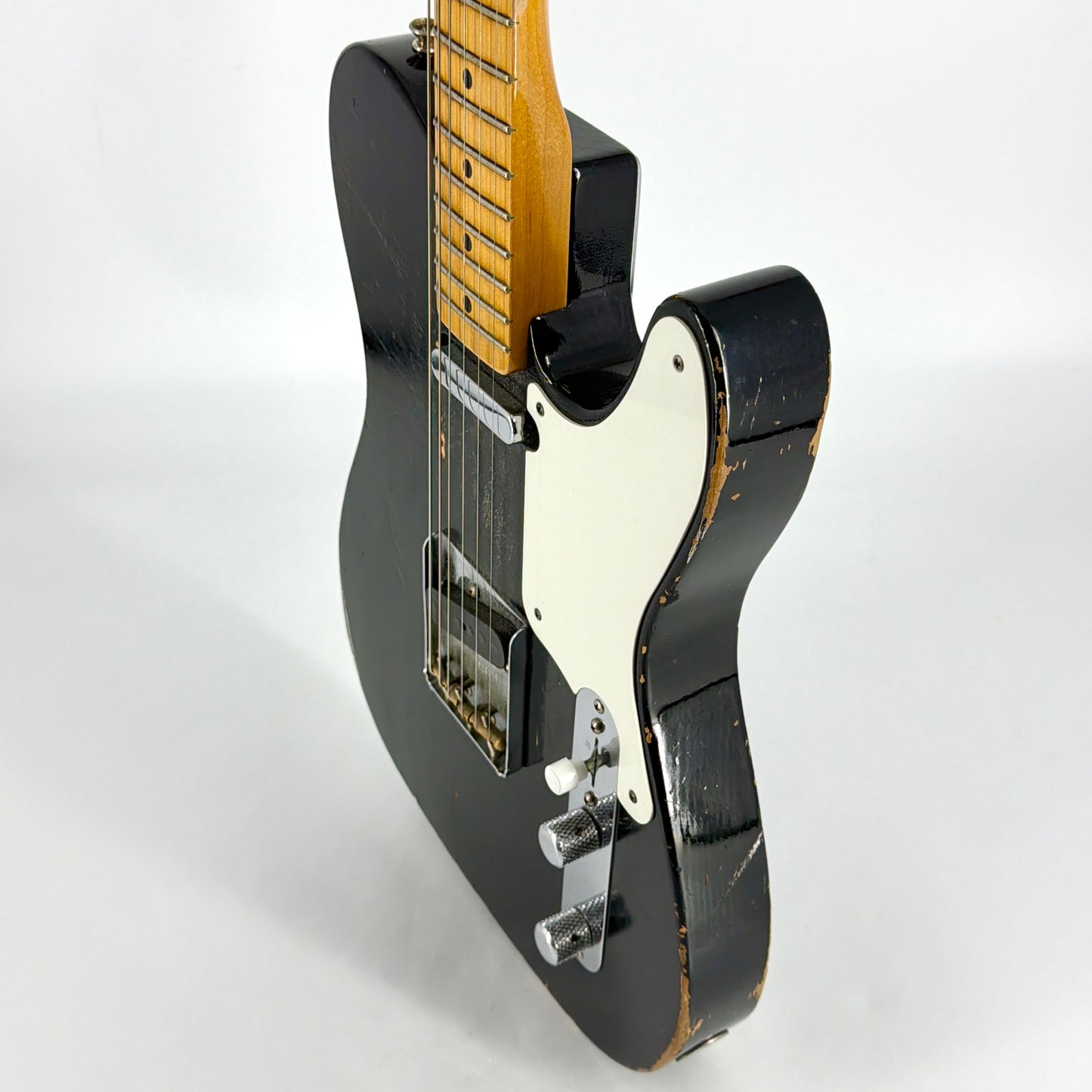 2019 Fender Custom Shop Limited Roasted Pine Double Esquire Relic – Black