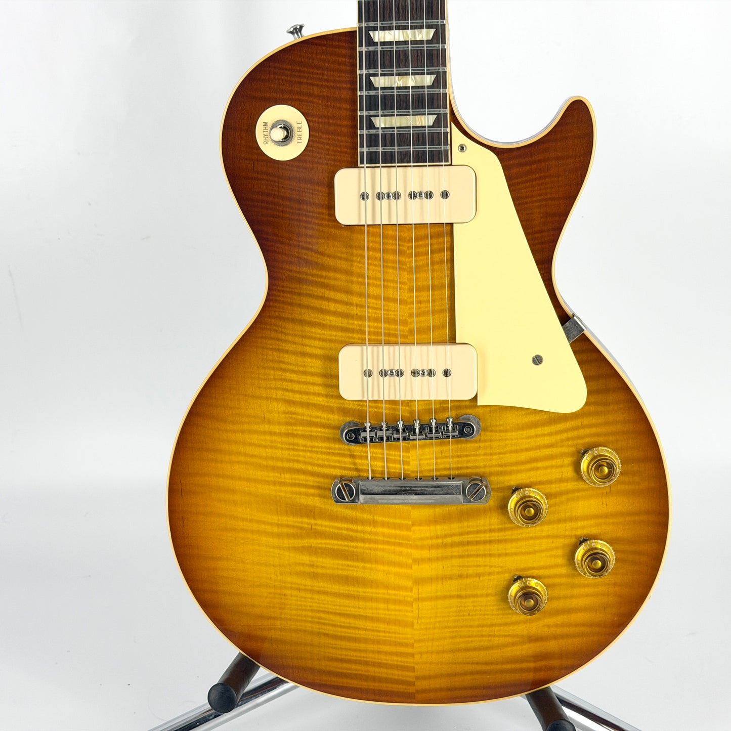 2024 Gibson Custom M2M Murphy Aged 1956 Les Paul Handpicked Top Ultra Light - Slow Ice Tea Fade