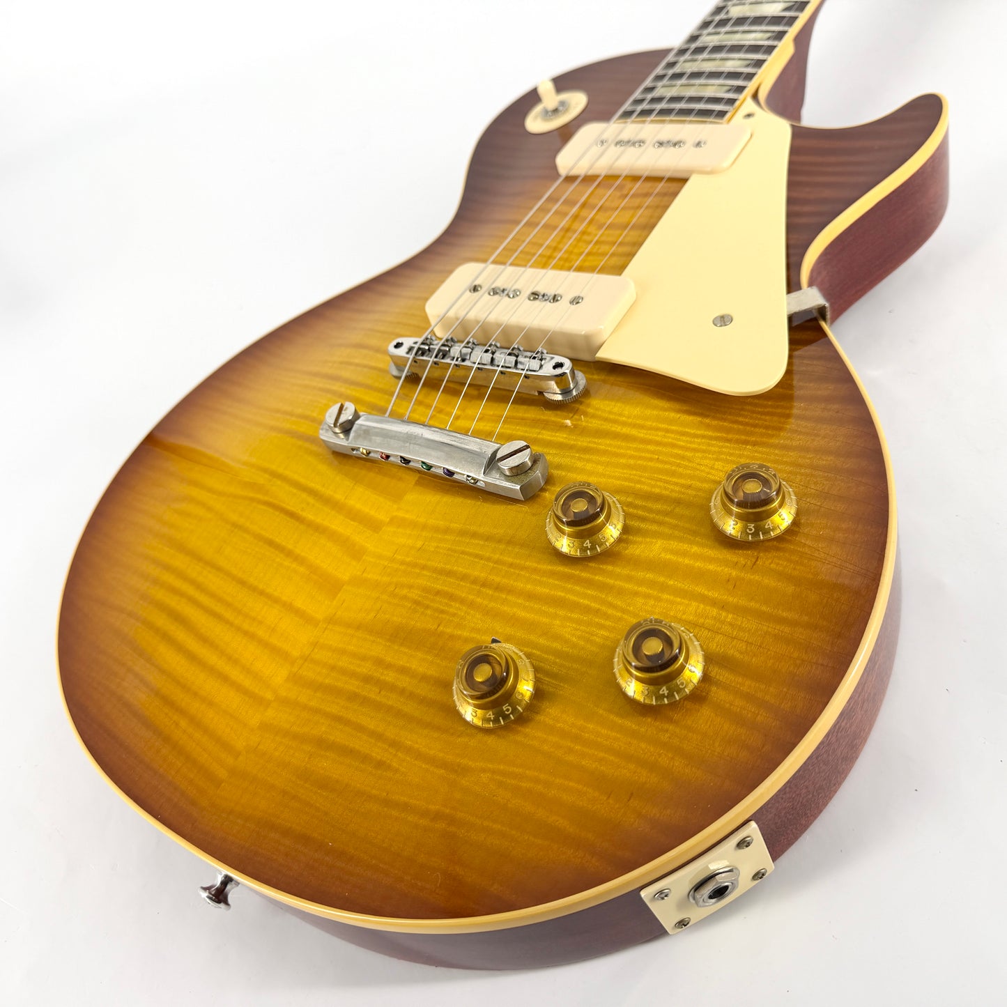 2024 Gibson Custom M2M Murphy Aged 1956 Les Paul Handpicked Top Ultra Light - Slow Ice Tea Fade