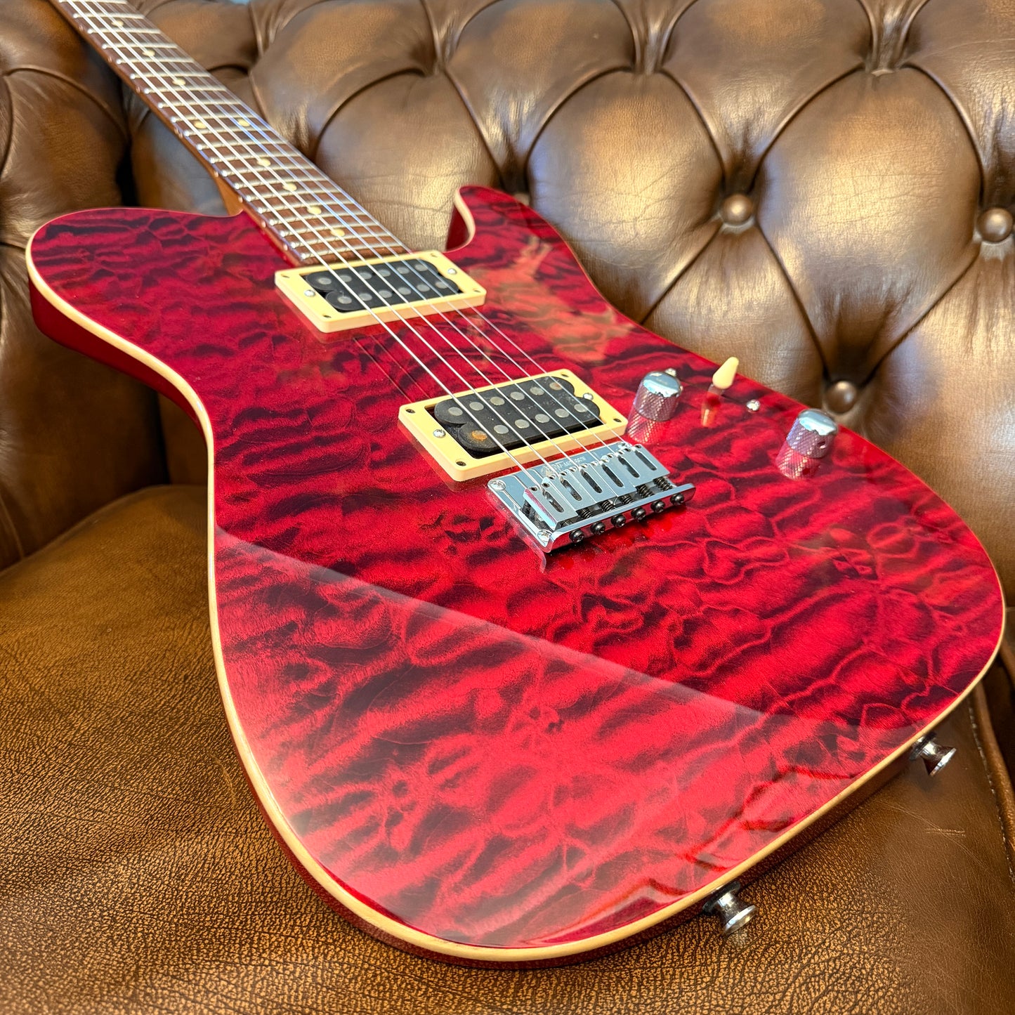 2001 Tom Anderson Cobra Quilt - Cajun Red