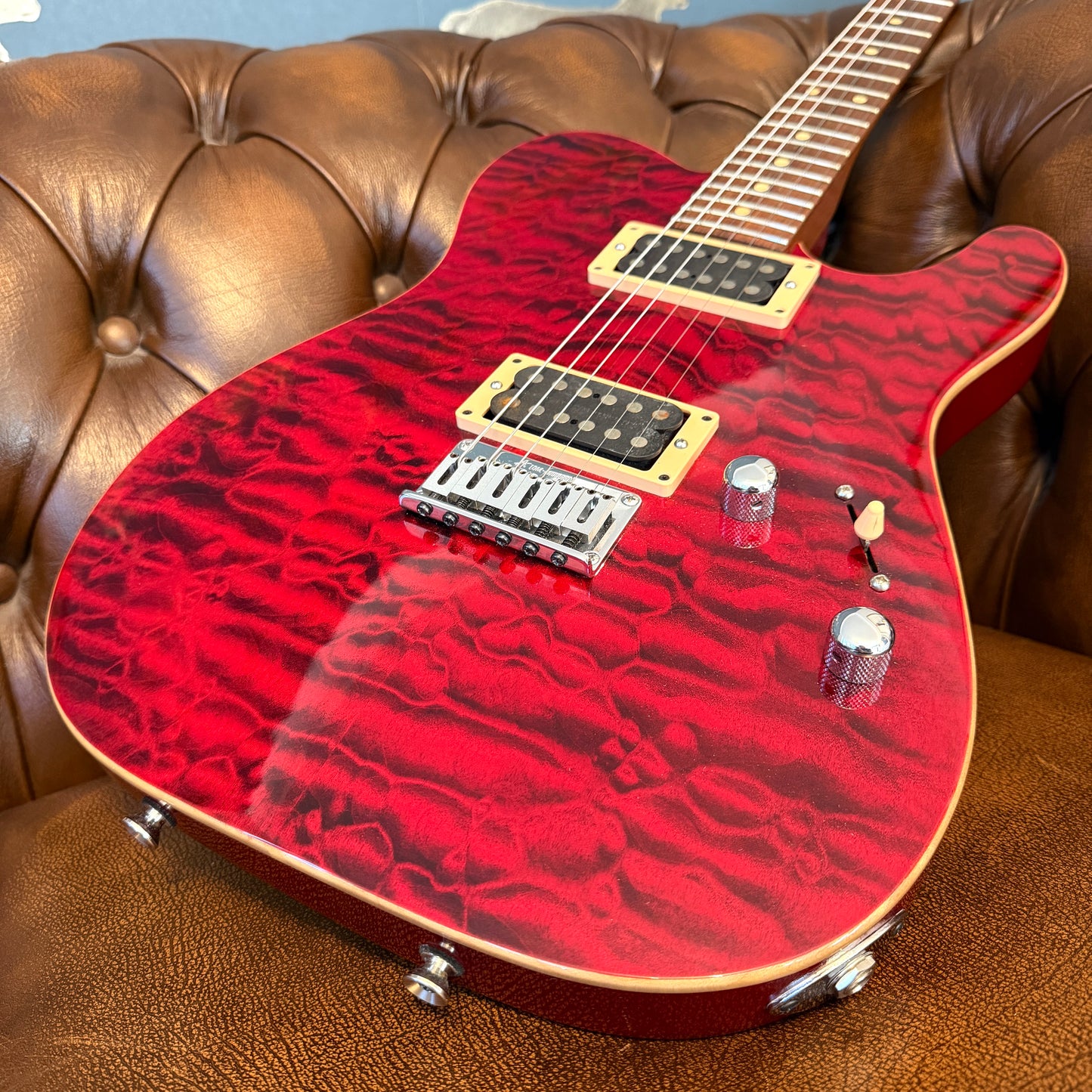 2001 Tom Anderson Cobra Quilt - Cajun Red