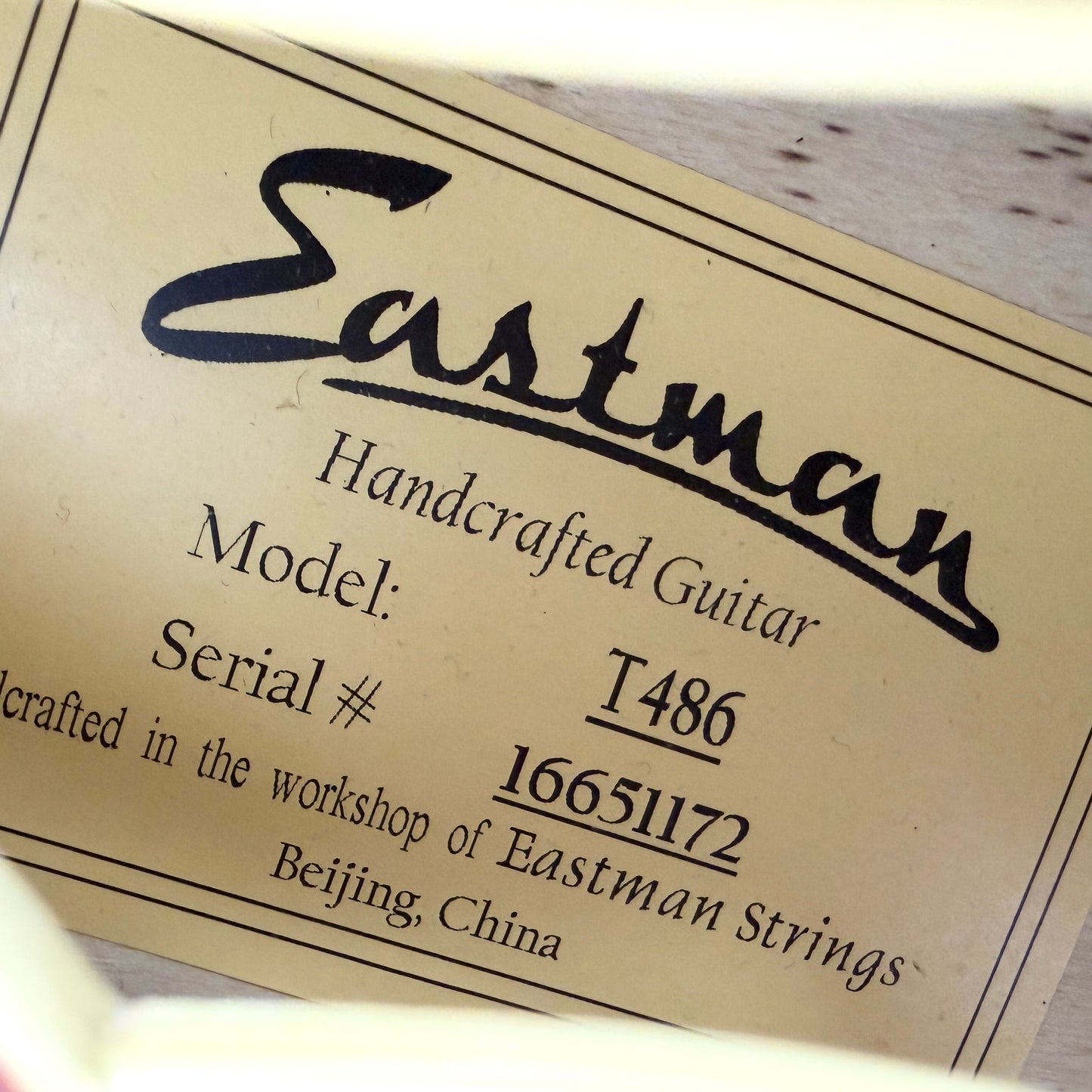 2017 Eastman T486 - Classic